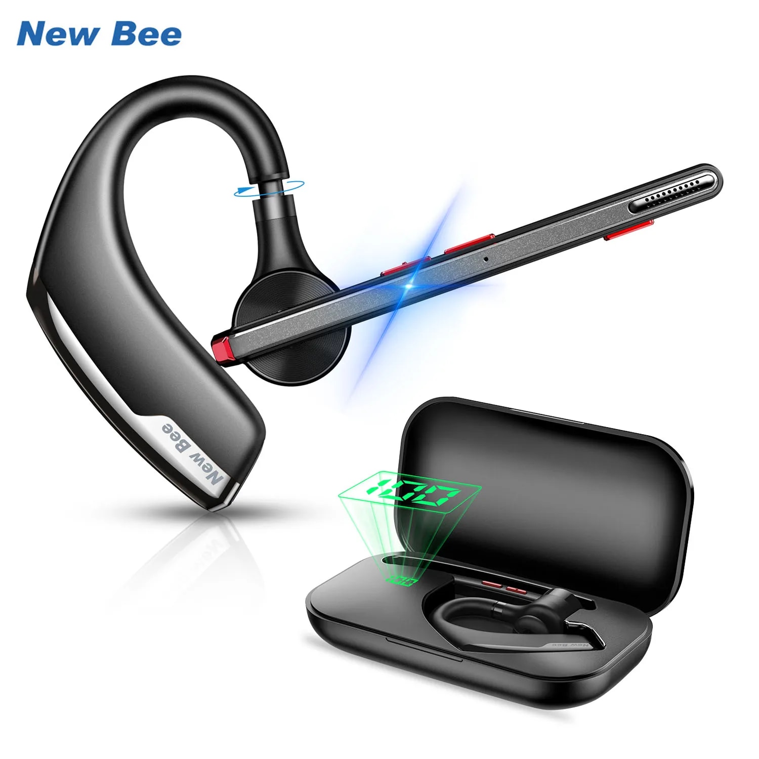 New Bee M51 Bluetooth 5.2 Wire - Open Ear Air Conduction Headphones ulasan dan harga