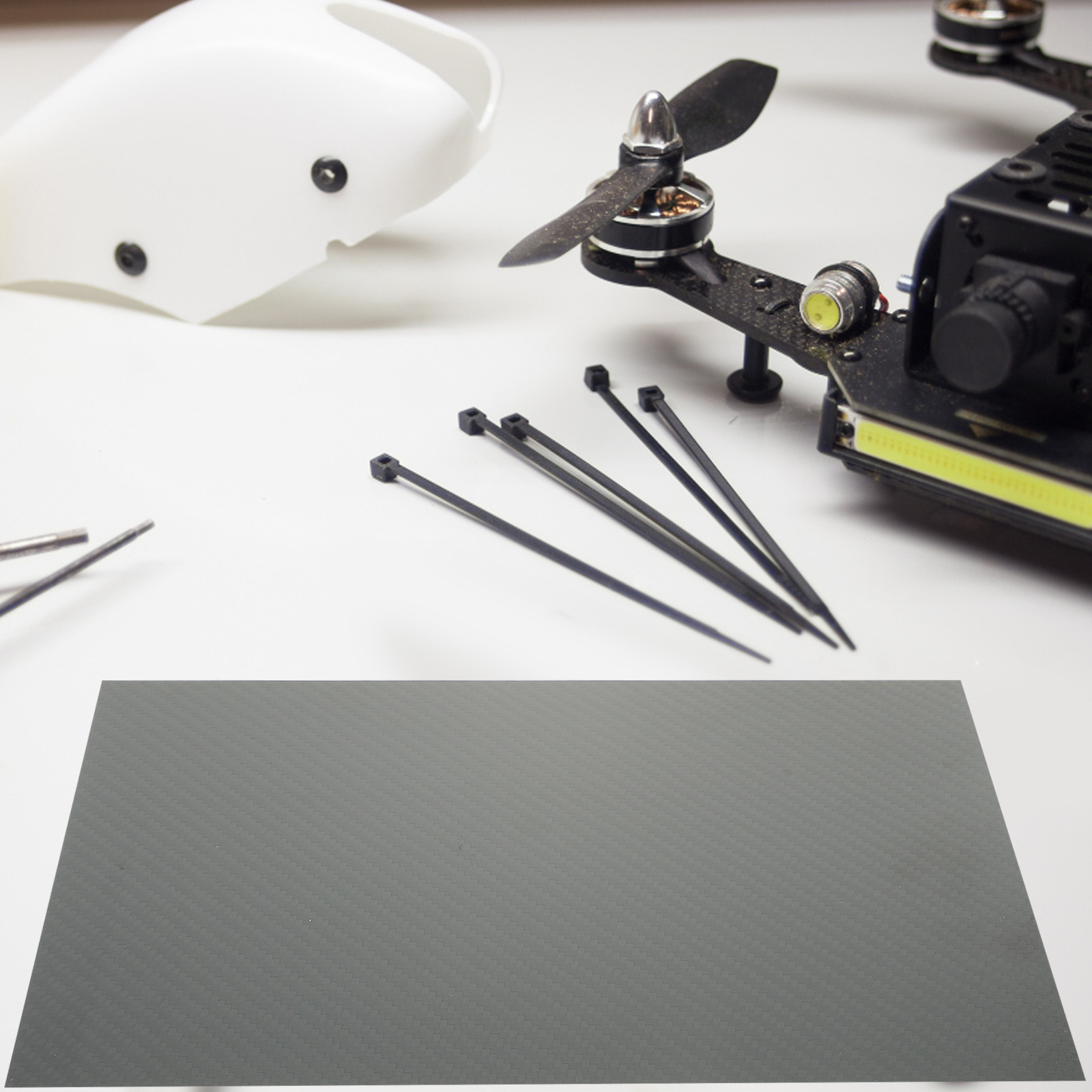 Carbon Fiber Sheet Twill Patte - Drones ulasan dan harga