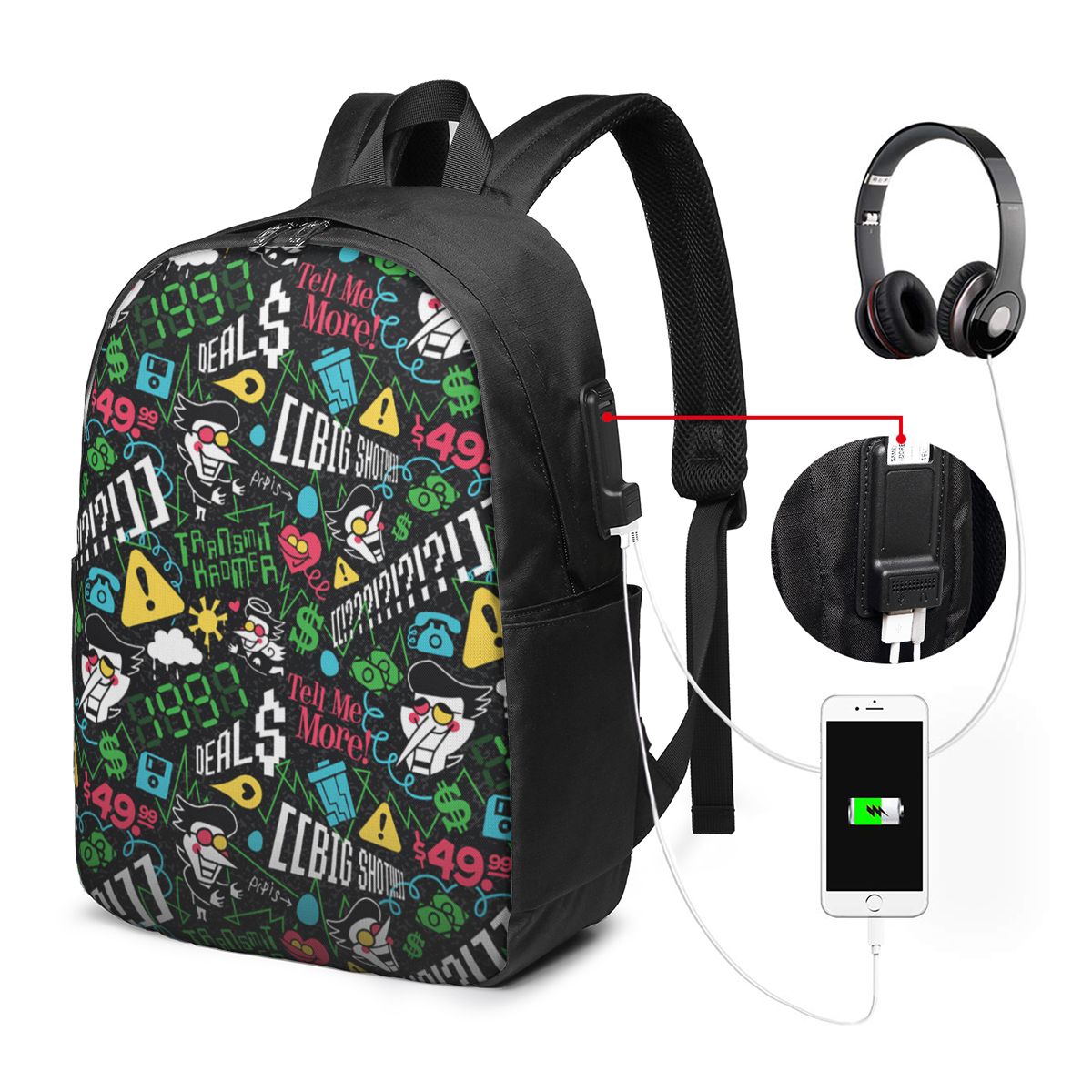 Deltarune SPAMTON G Backpack T - Laptops ulasan dan harga