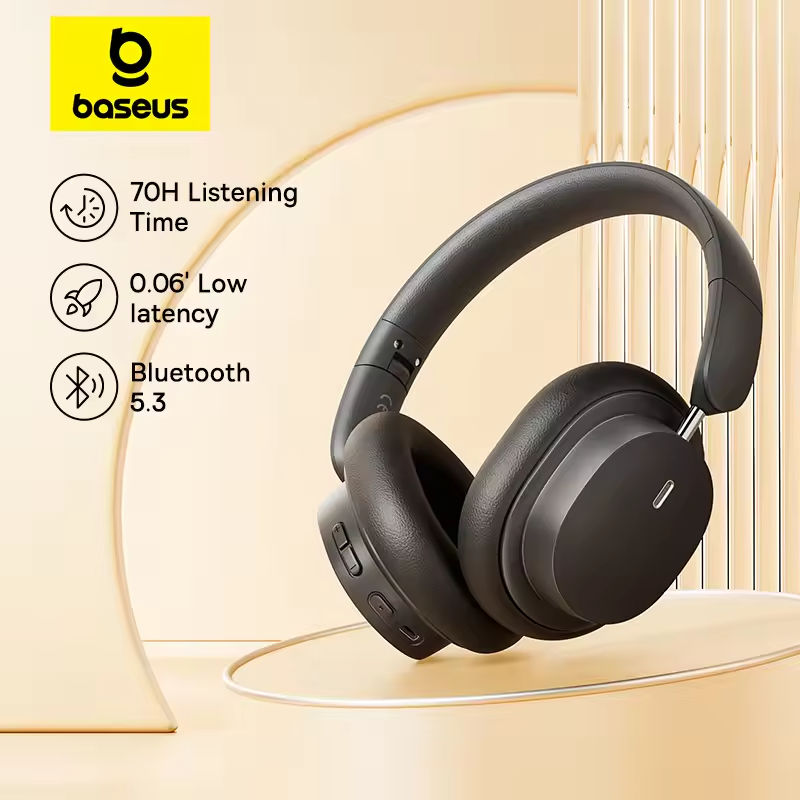 Baseus Bowie D05 Wireless Head - Anc Wireless Over Ear Headphones ulasan dan harga
