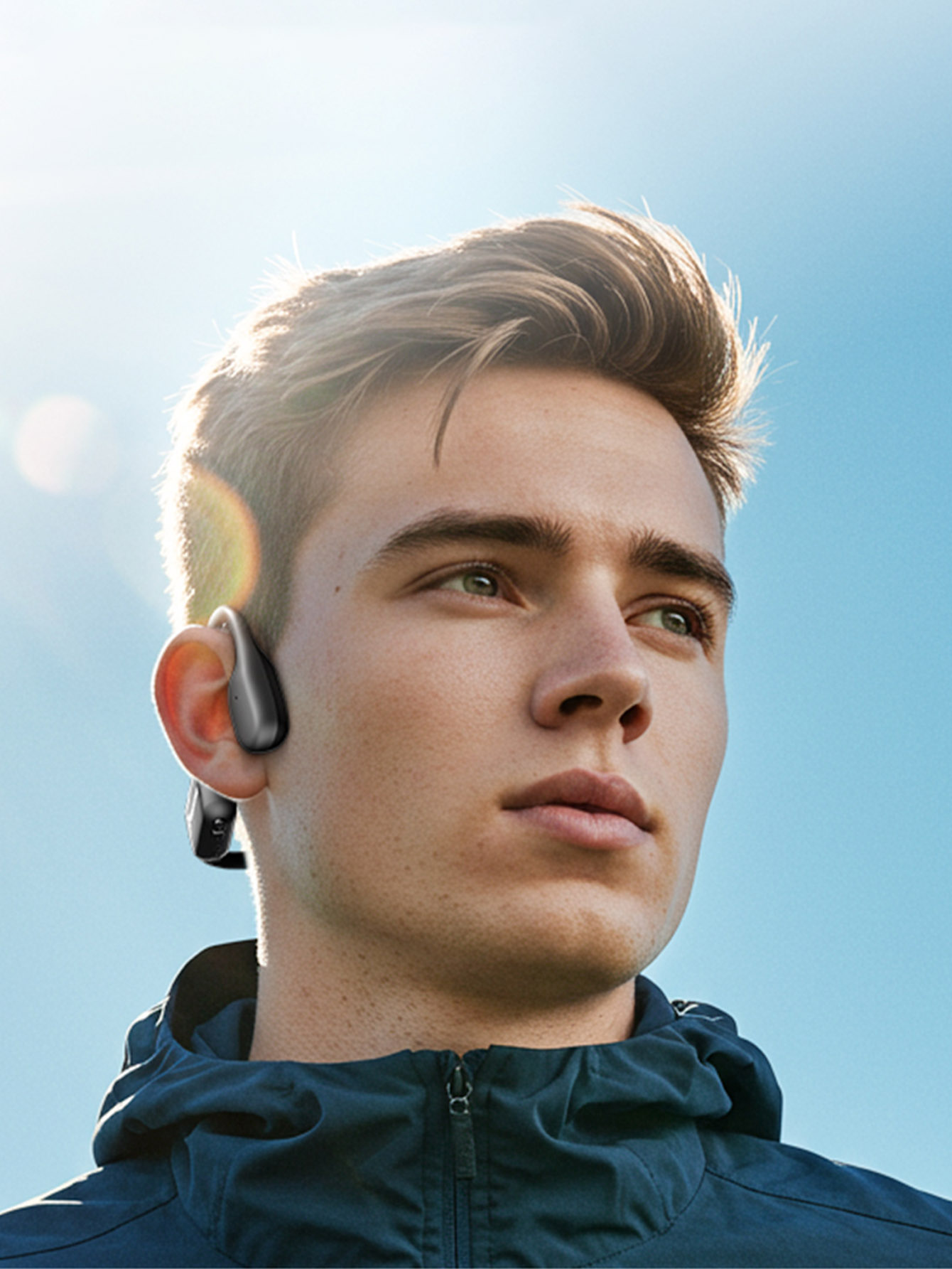 Open Ear Bone Conduction Bluet - Bone Conduction Running Headphones ulasan dan harga