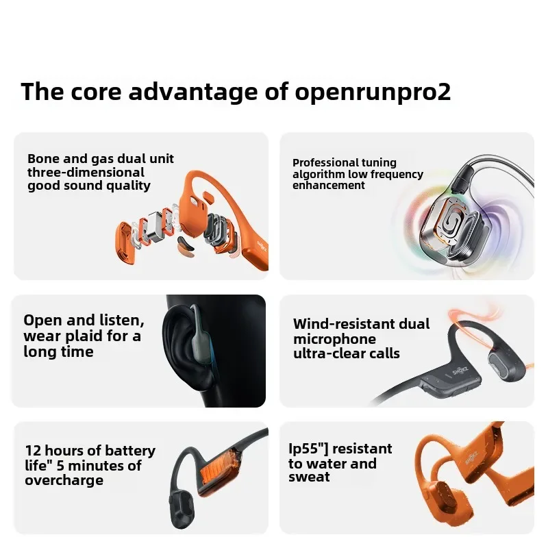 SHOKZ Earphones OpenRun Pro 2  - Bone Conduction Running Headphones ulasan dan harga