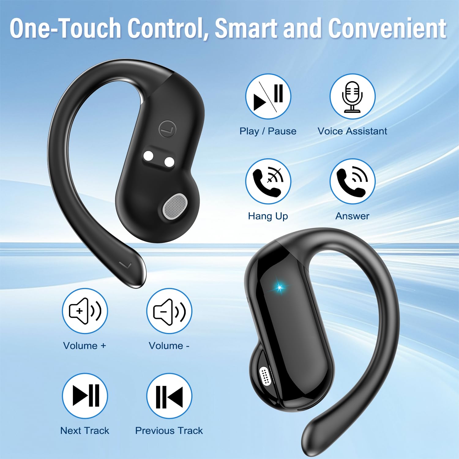 2026 Open-Ear Earbuds Bluetoot - Open Ear Air Conduction Headphones ulasan dan harga