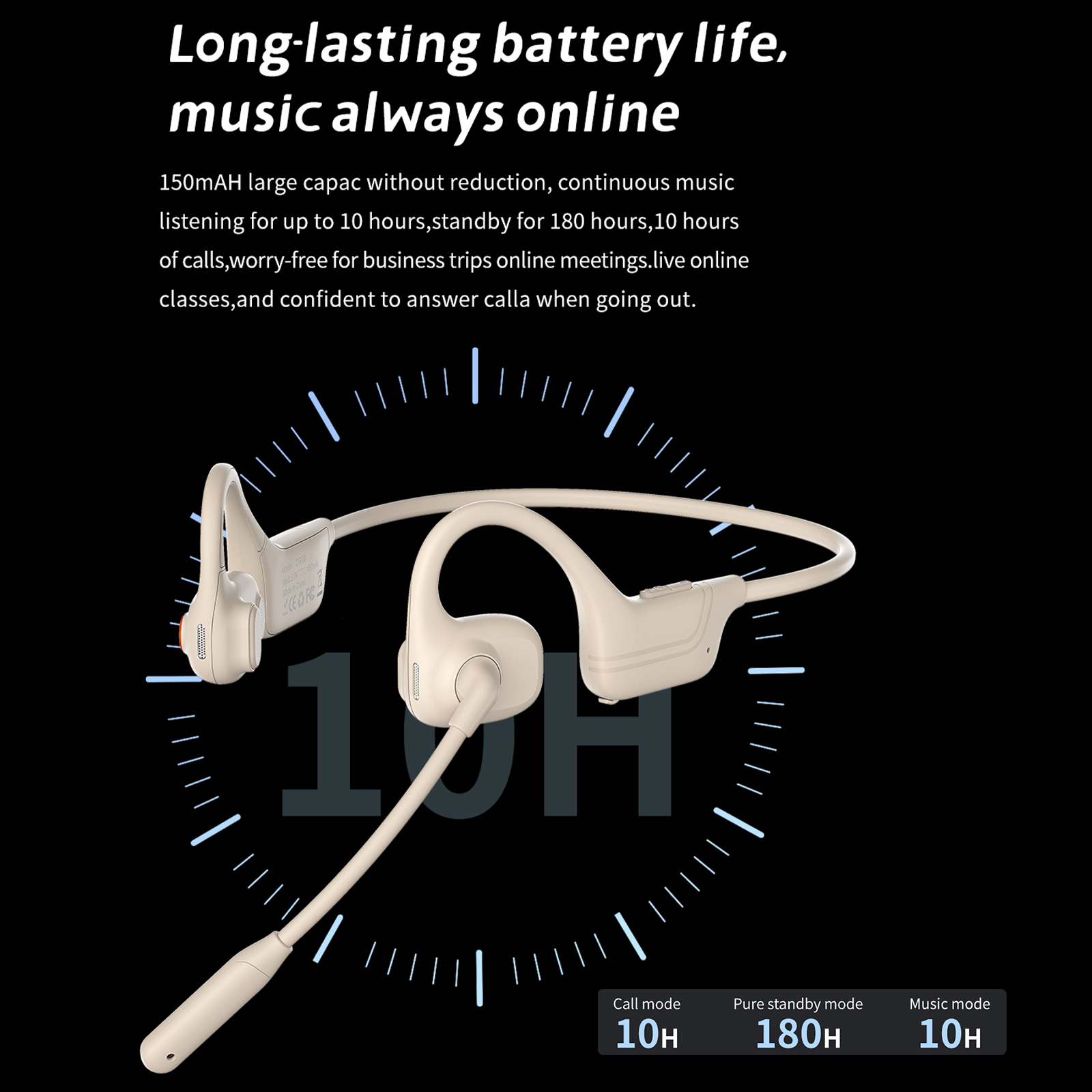 2026 JY Bone Conduction Headse - Bone Conduction Running Headphones ulasan dan harga