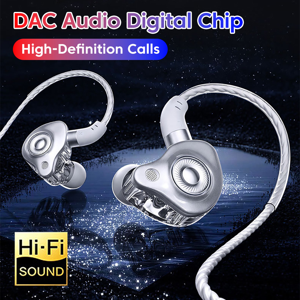 Type C/3.5MM Wired Headset Mus - Type C Wired Earphones With Mic ulasan dan harga
