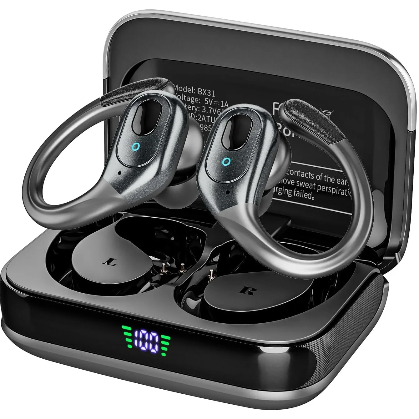TWS Sports Earbuds Bluetooth 6 - Type C Wired Earphones With Mic ulasan dan harga