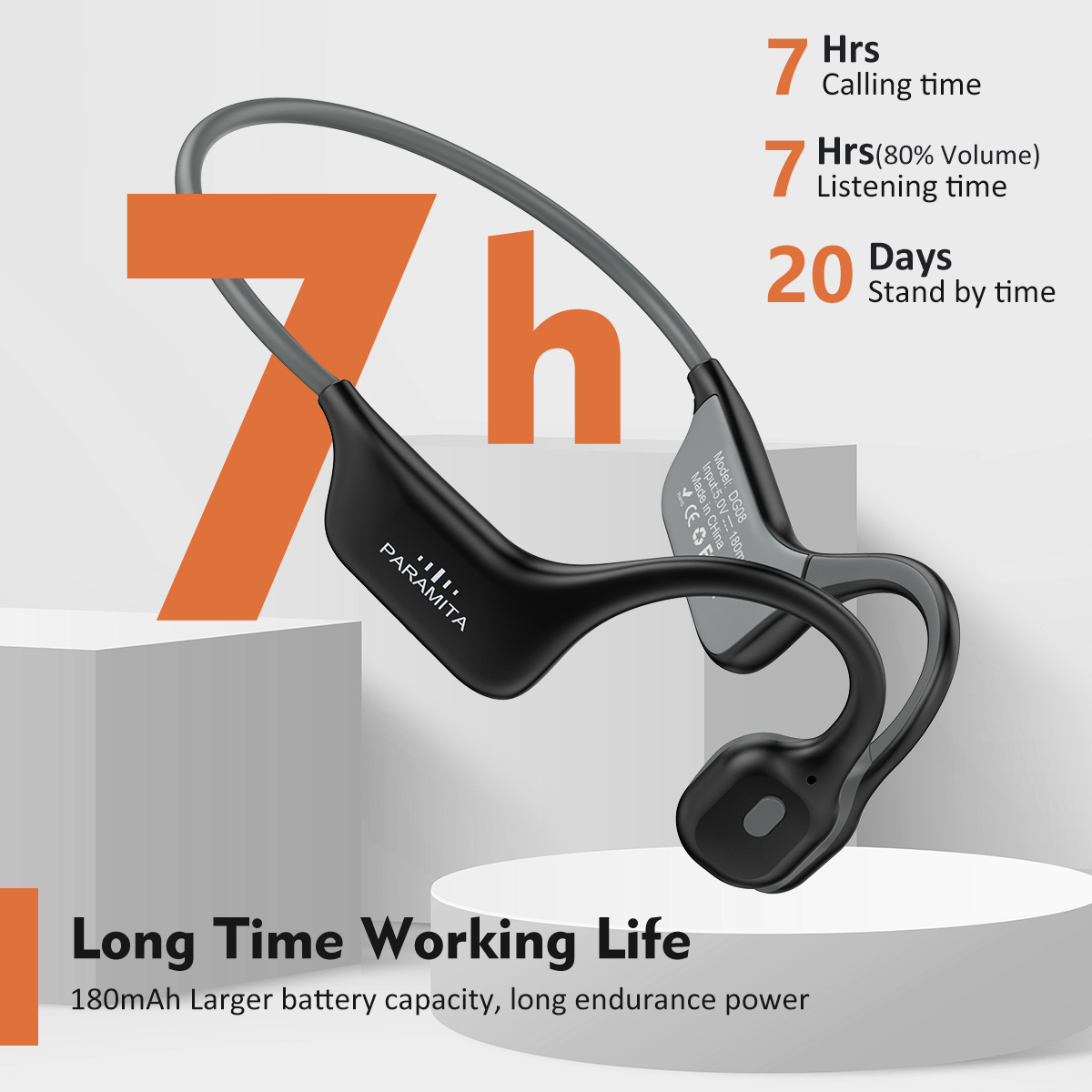2024 Classic DG08 Bone Conduct - Bone Conduction Running Headphones ulasan dan harga