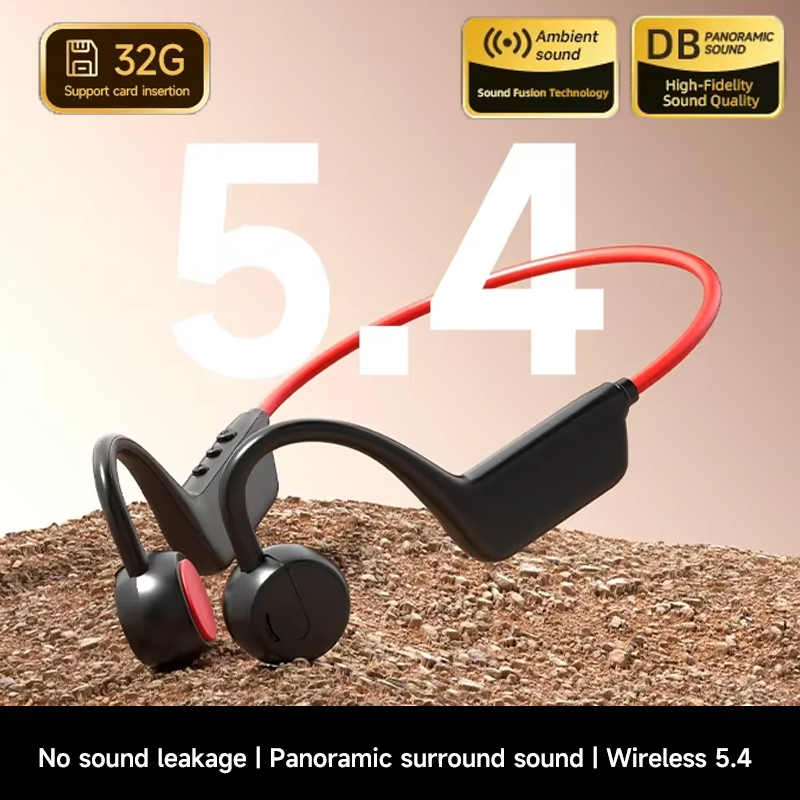 Bone Conduction Bluetooth Earb - Anc Wireless Over Ear Headphones ulasan dan harga