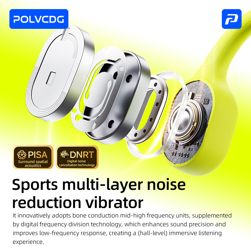 POLVCDG 8G Memory Bone-Conduct - Bone Conduction Running Headphones ulasan dan harga
